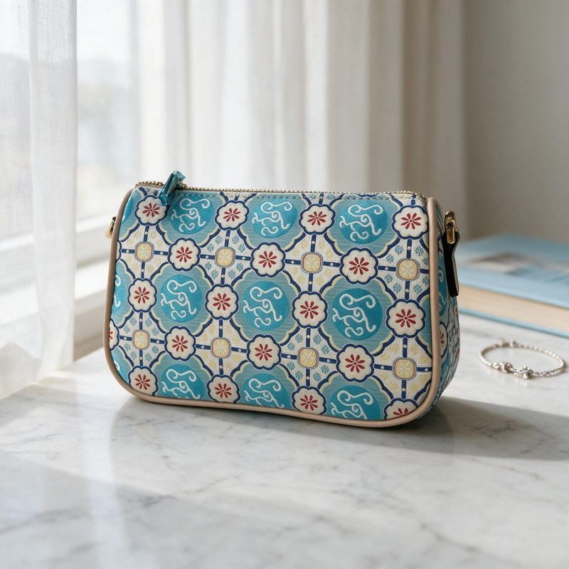 Silk‑Road Florals, Heritage Purse(22*14cm)